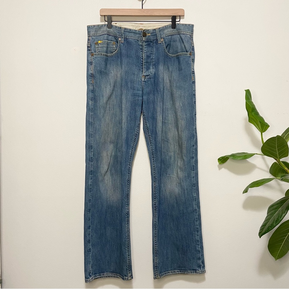 Nat Nast Medium Wash Faded Straight Leg Outlaw Fit Jeans